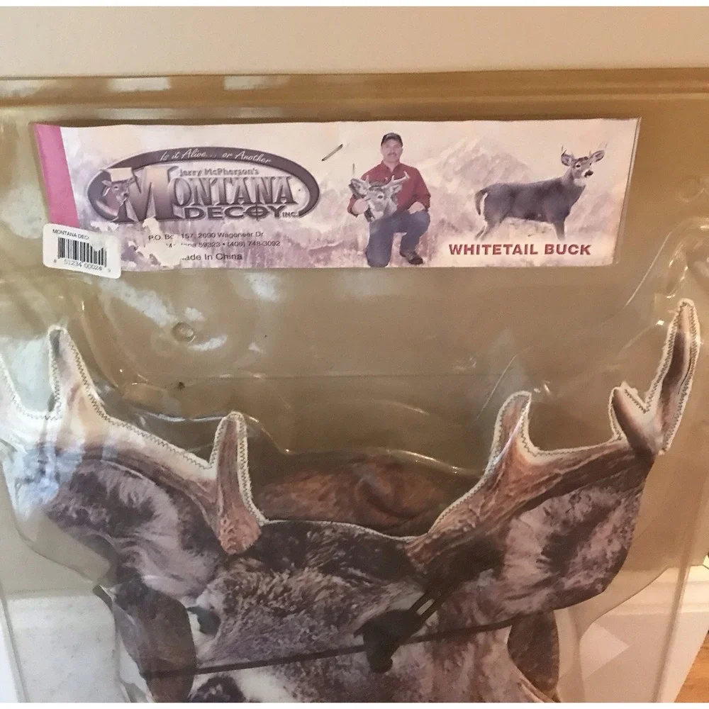 NOS Vintage Montana Decoy Whitetail Buck Jerry McPherson Deer Hunting Decoy NIP